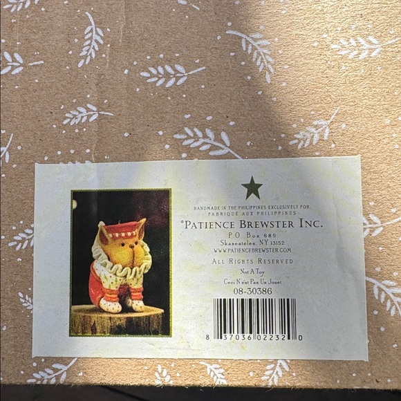 French bulldog Christmas ornament by Patience Brewster. VINTAGE. NWT 🌟 - Picture 4 of 8
